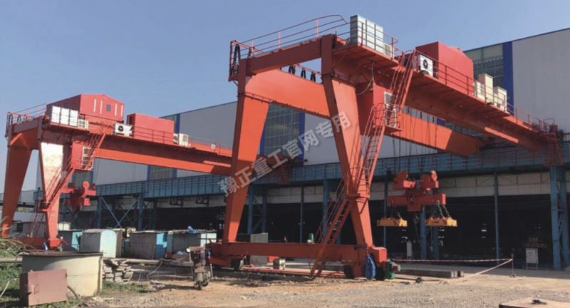 下旋轉(zhuǎn)電磁掛梁半門(mén)式雙梁起重機(jī)